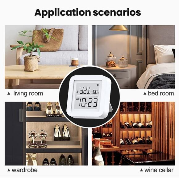 WiFi Temperature Humidity Monitor,Wireless Digital Temperature Humidity Monitor - Picture 3 of 3